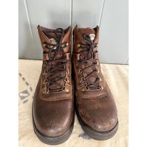 Irish Setter 83607‎ Work Boots Men's 9.5D Brown Leather Waterproof Safety Toe